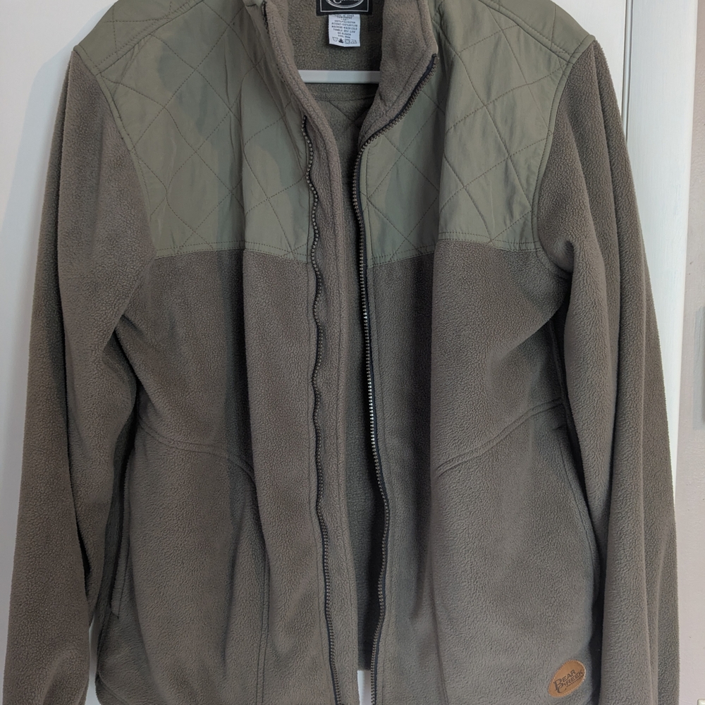 Bear Creek Outfitters Men's Olive Green Fleece Jacket